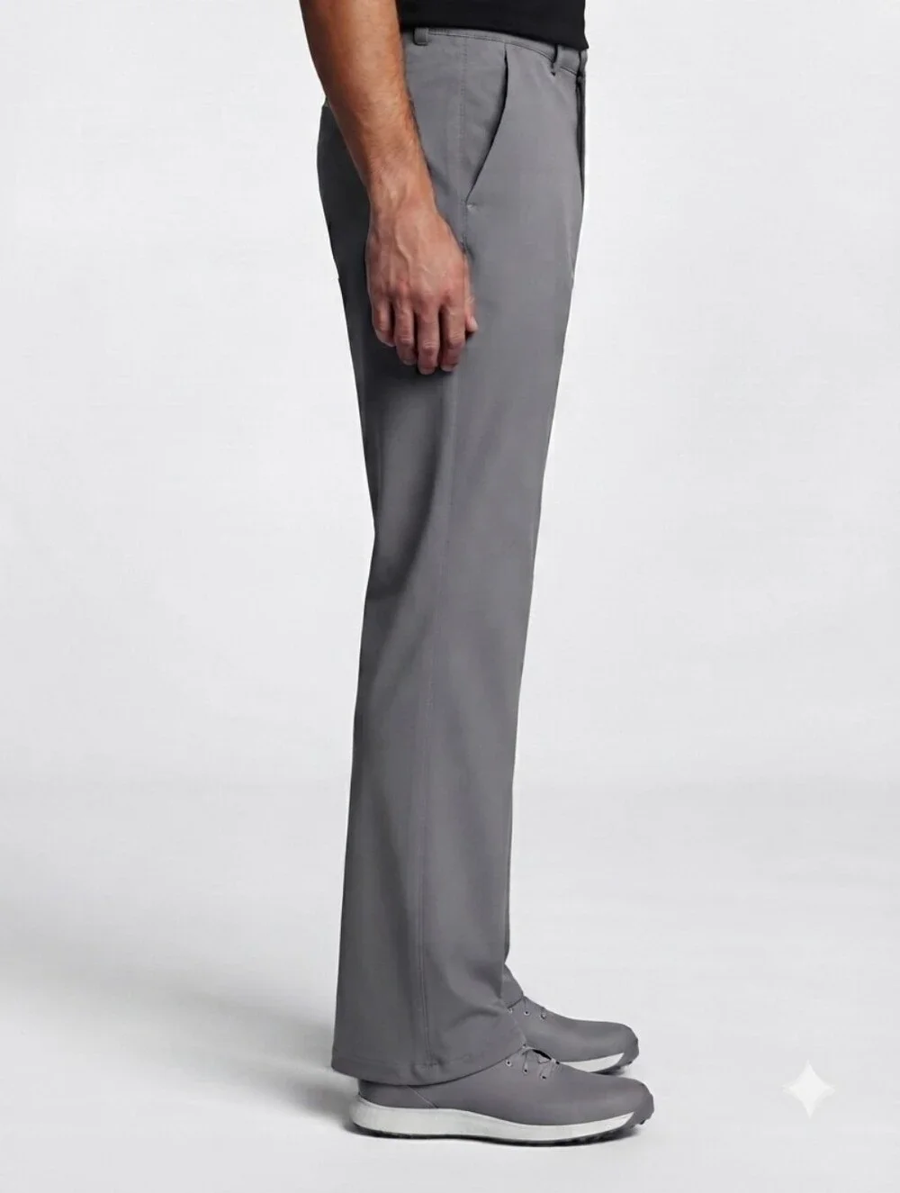 Adidas Pants Mens Athletic Performance Stretch Lightweight 38x34 Gray UV Protect